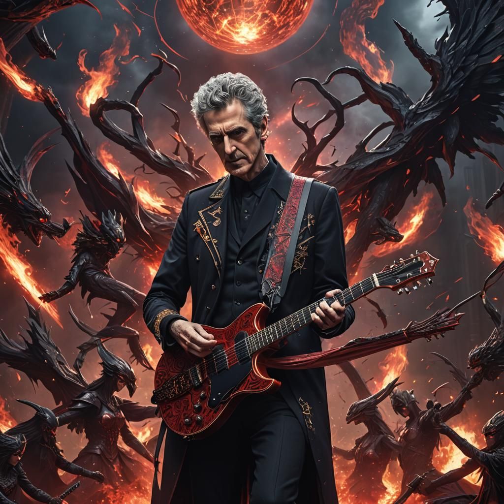 Peter Capaldi Plays Guitar with Babymetal