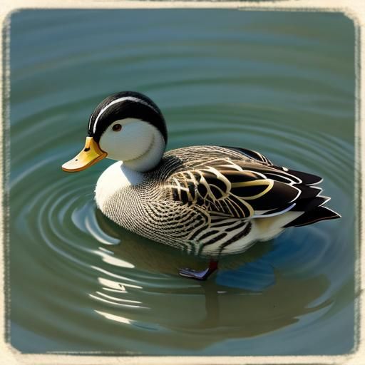AI Generated Image of a Duck