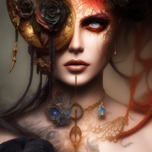 Apocalyptic Romance: A Surreal Digital Art Masterpiece