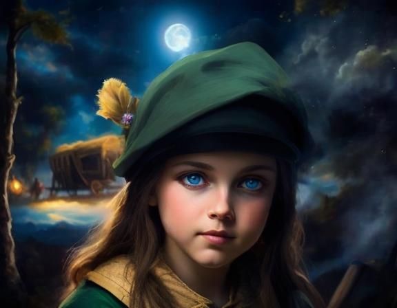 Girl Scout's Dream in Baroque Lighting