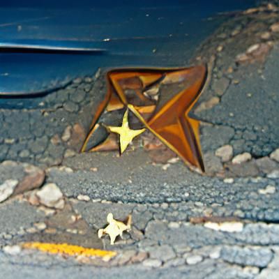Futuristic Car Under Starry Mountain Sky