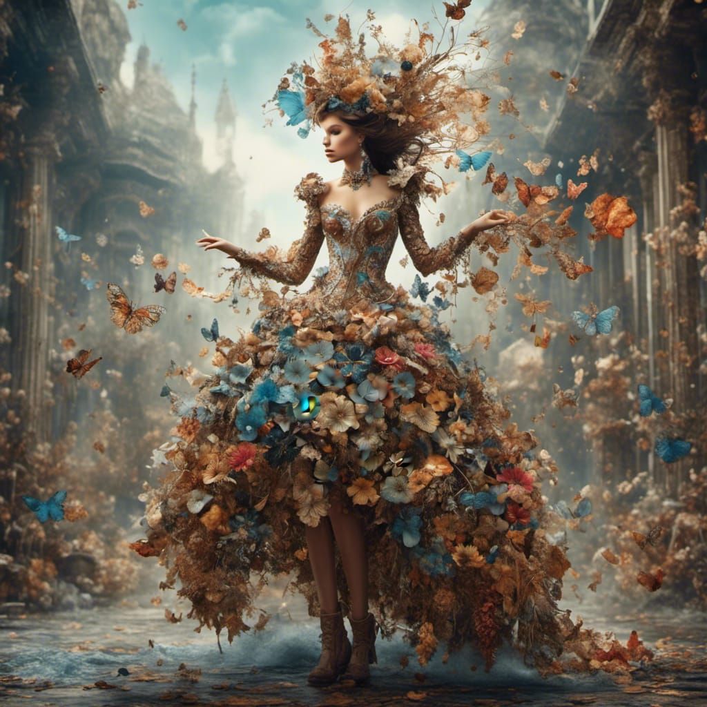 Hyperreal Wearable Art Outfit Design