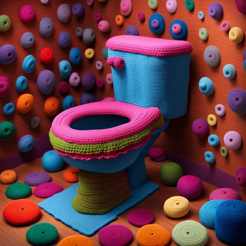 Funky Knit Toilet