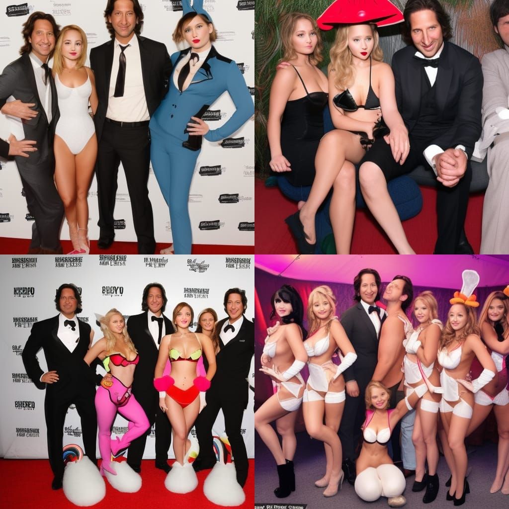 Couple with Playboy Bunny and Lollipop