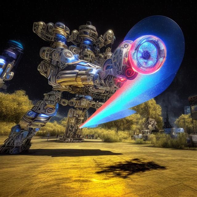 Cyborg Scientists Operate Time-Space Portal in Sci-Fi Style