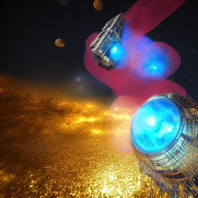 Cyborg Scientists Operate Time-Space Portal in Sci-Fi Style