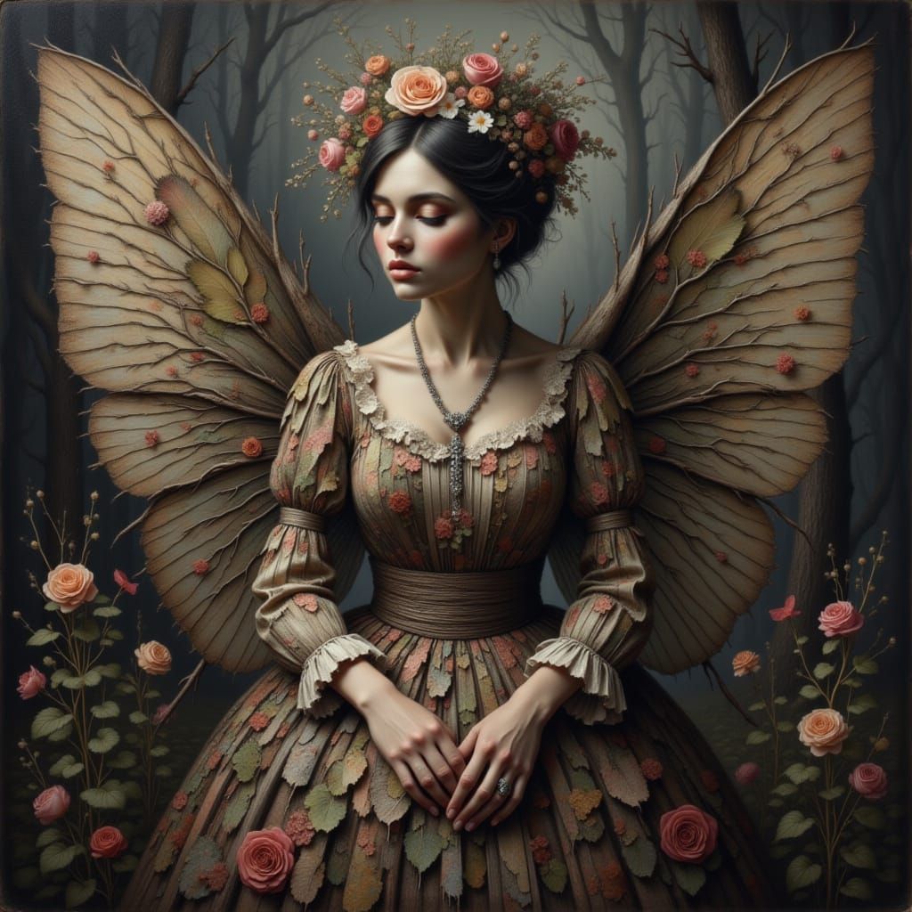 Melancholic Mixed Media Art: Accepting the Past