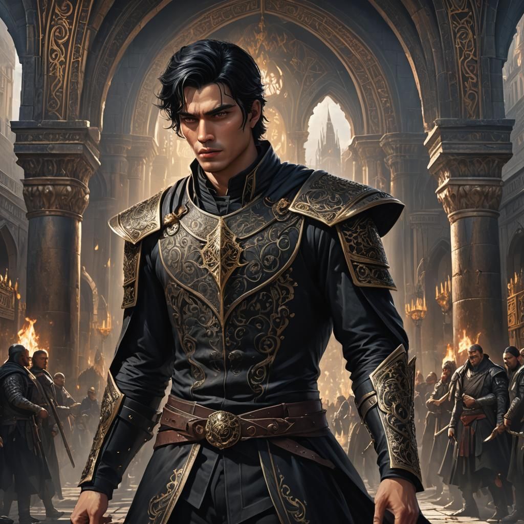 Dark Kingdom Lord: A Fantastical Digital Portrait