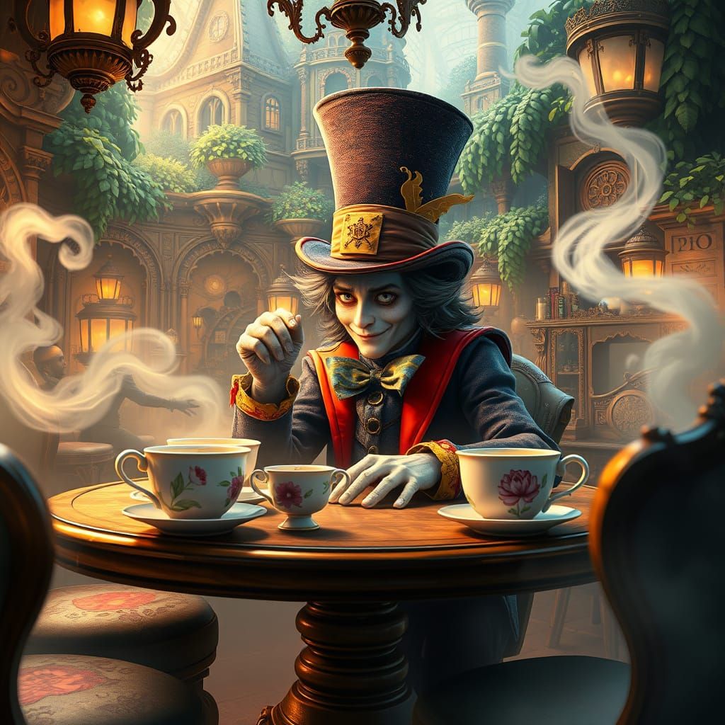 Steampunk Whimsy: Mad Hatter's Enchanted Tea Party