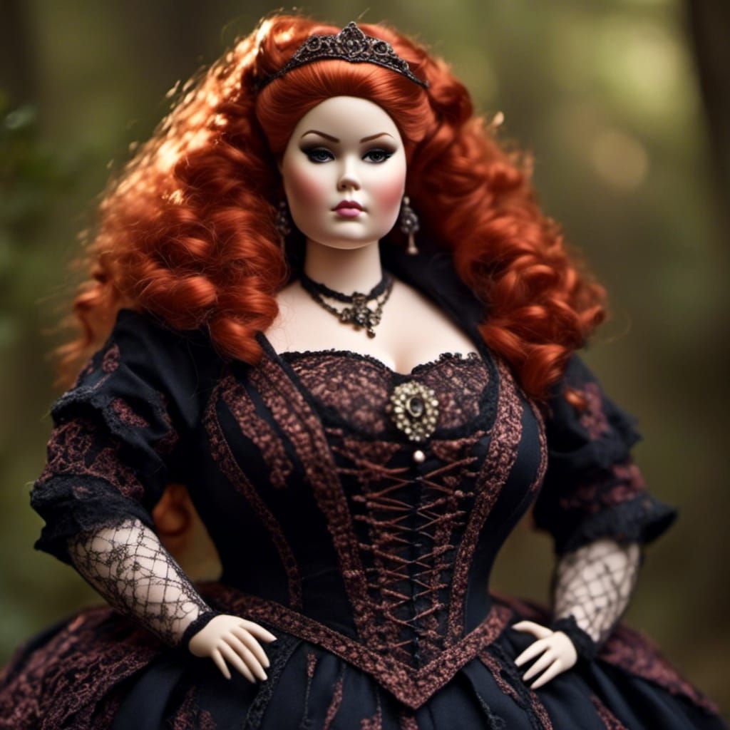 Curvy Barbie Doll AI Image