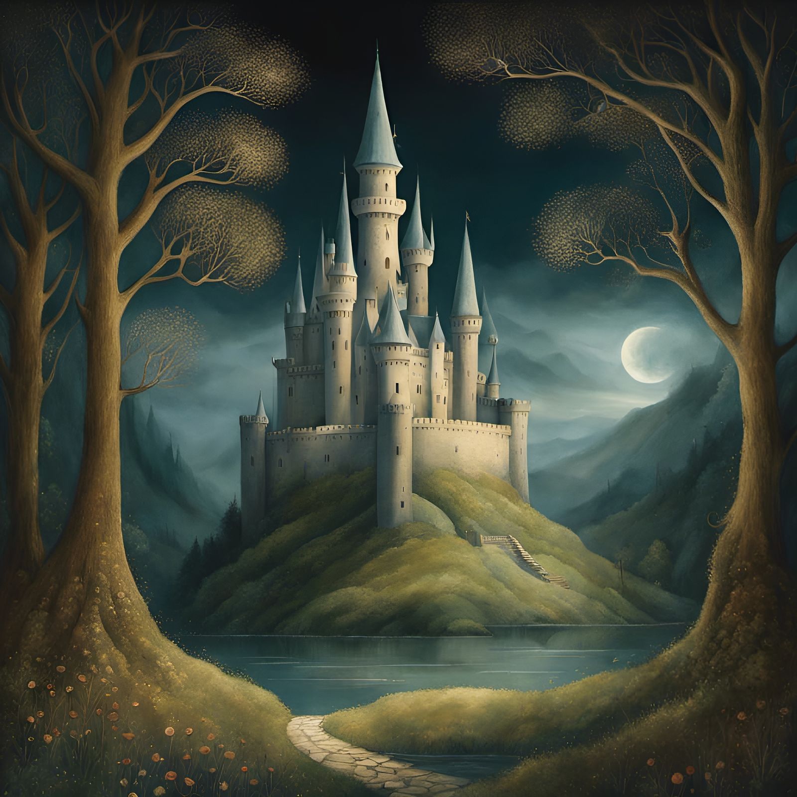 Fairytale Medieval Castle Concept Art