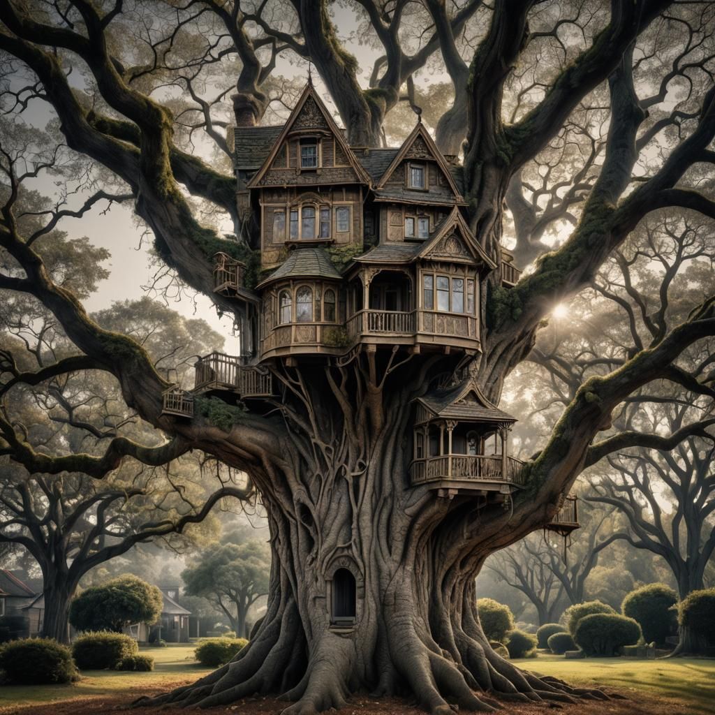 A house in a tree