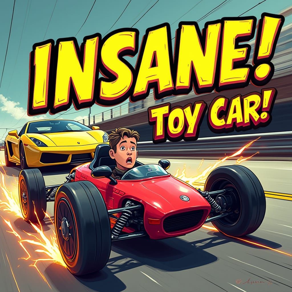 High-Energy DIY Two-Wheeler DC Motor Toy Car in Exaggerated ...