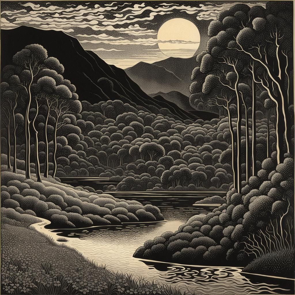 Luminous Landscape in Fin-de-Siècle Style