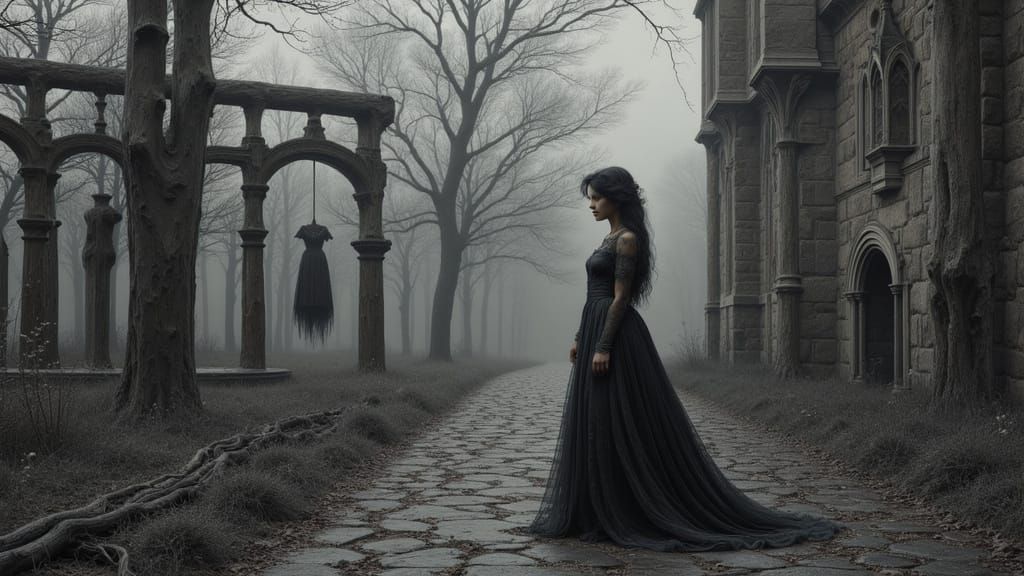 Dark Romanticism Scene at Gibet de Montfaucon