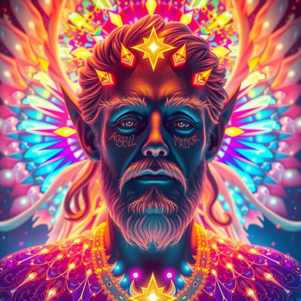 Radiant Archangel Metatron in Cosmic Environment