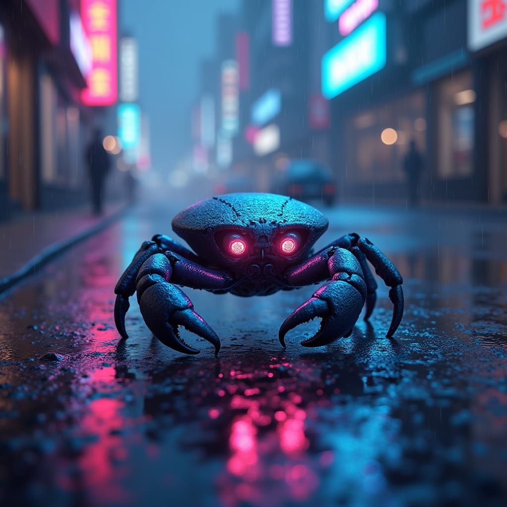 Cybernetic Crab Searches for a Dark Refuge