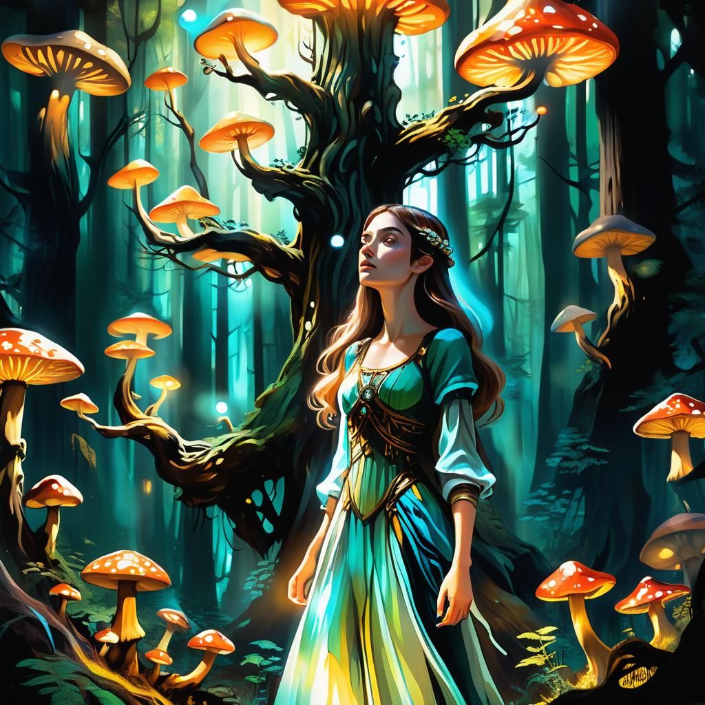 Mystical Forest Aura: Fantasy Concept Art