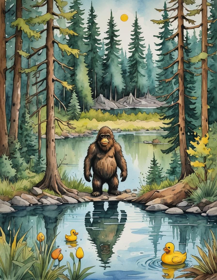 Bigfoot Bath Time
