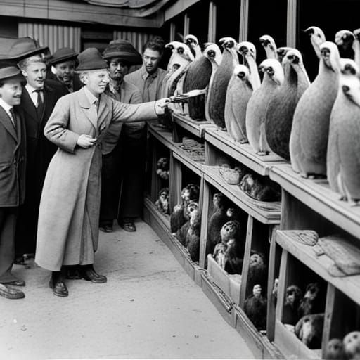 Zoo Animals Supermarket in Detailed Fantasy Art