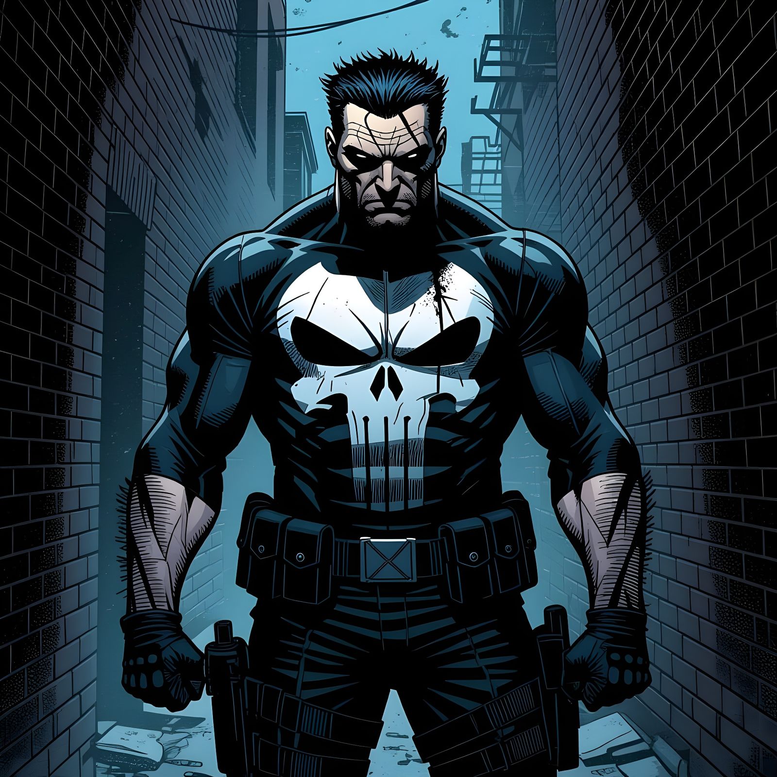 The Punisher: Minimalist Skull Icon