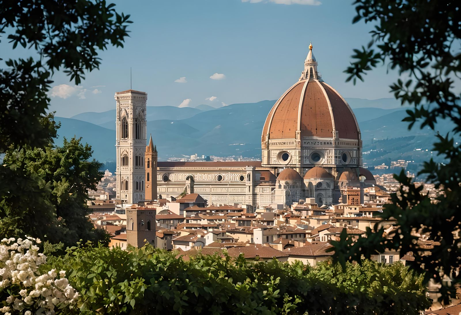 Cathedral of Santa Maria del Fiore in Piazza del Duomo Flore...