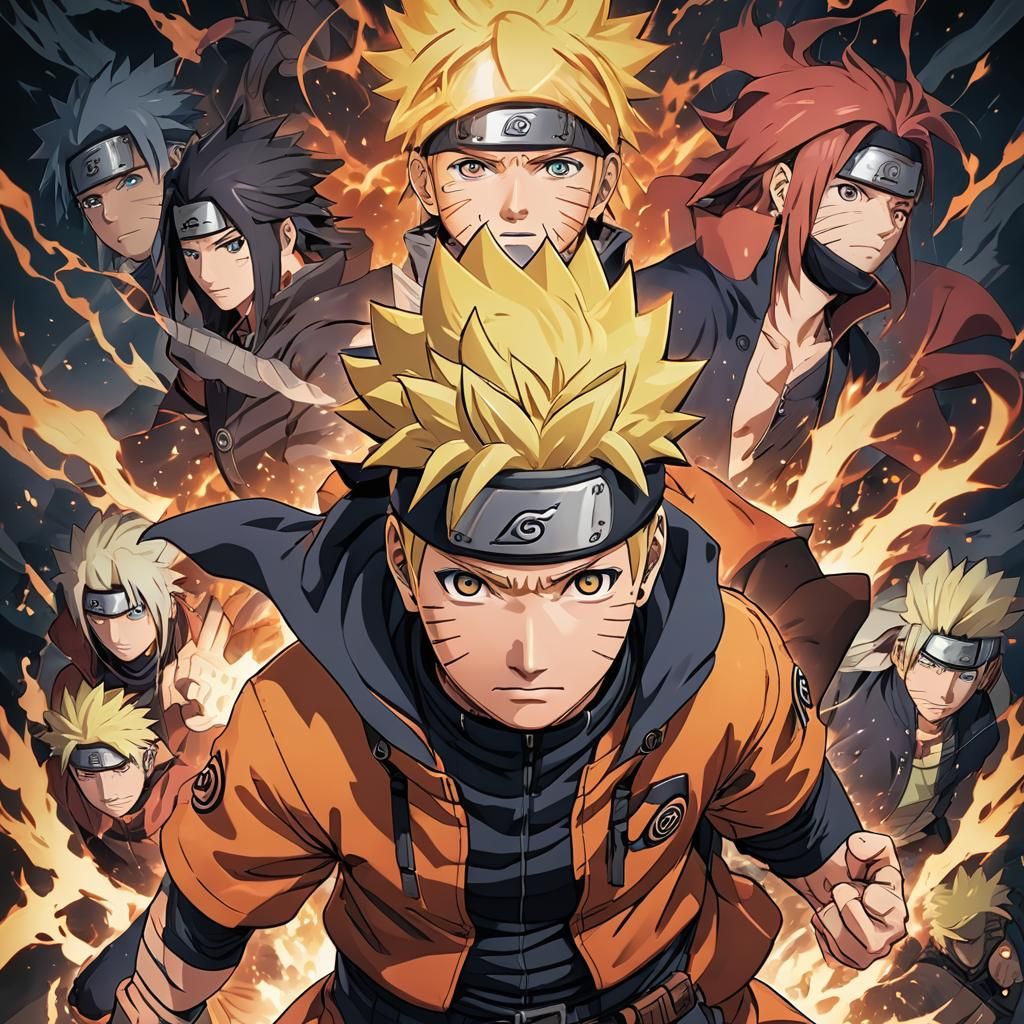 Naruto Anime Manga Scan Cel-Shaded Art