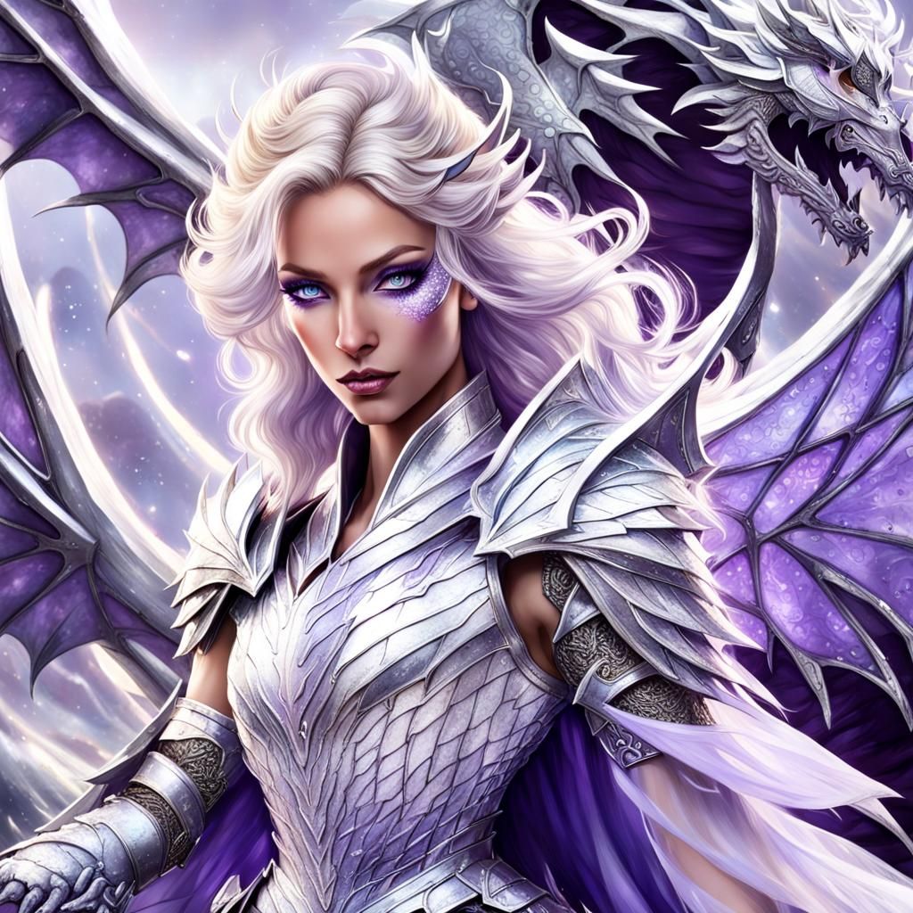 Purple Dragon Warrior Woman