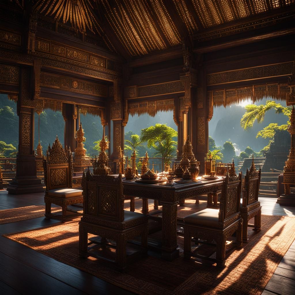 Thailand in 3D Game Cinematic Style