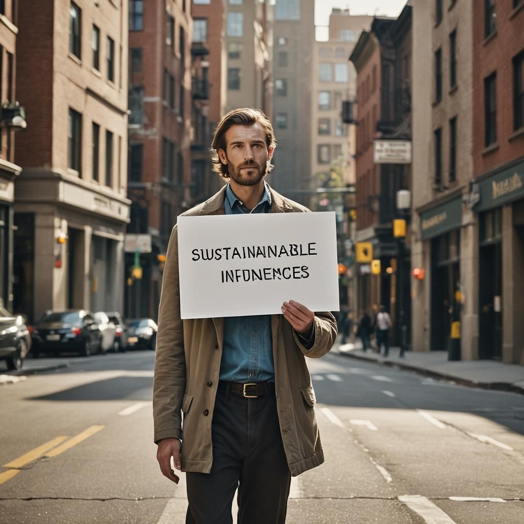 Man Seeks Sustainable Influencers: Ansel Adams Style