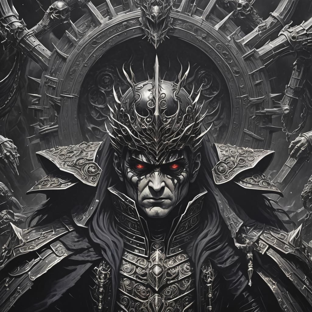 Eldritch Dark Emperor: Cosmic Astral Illustration