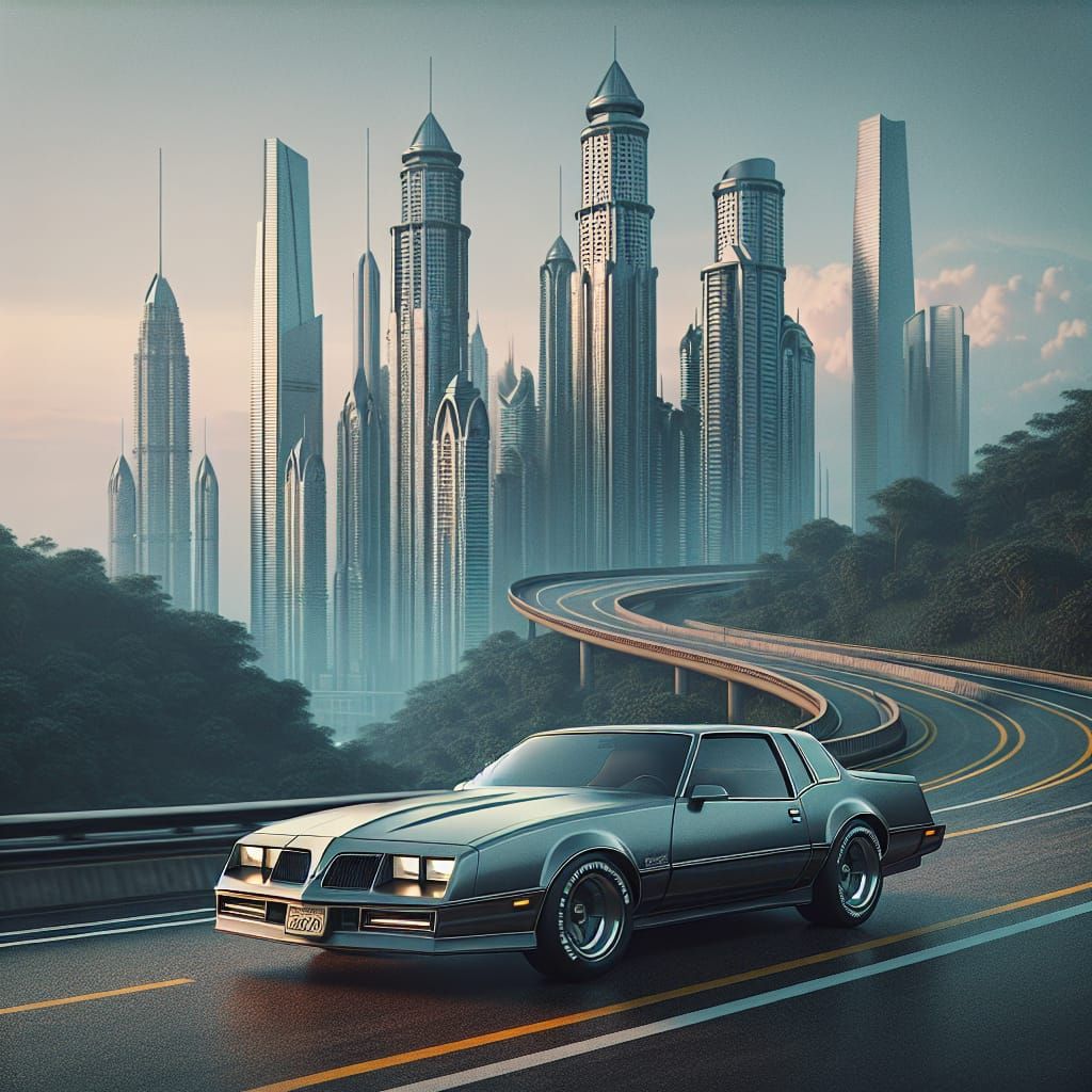 Grey 1988 Pontiac Bonneville SSE in Matte Painting