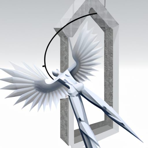 Angel of Death in Hypermodern 3D Astral Art