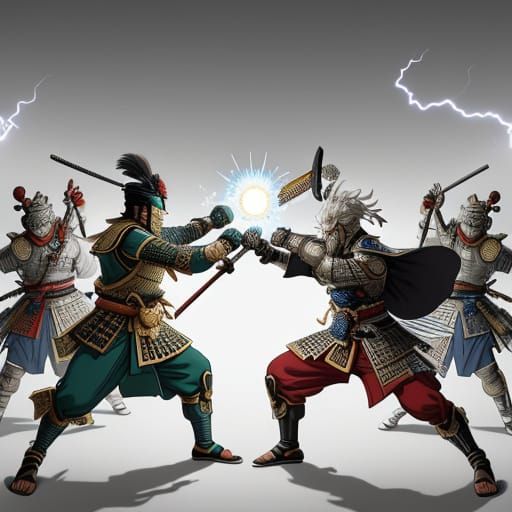 Ukiyo-e Art: Janissaries, Samurai, and Greek Gods Unite