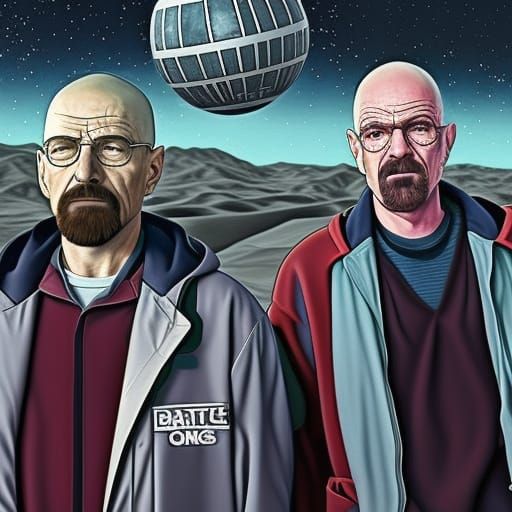 Walterverse: "Walter White crosses the multiverse to look at the Death Star."
