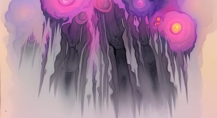 Incandescent Reentry: Dramatic Watercolor Concept Art