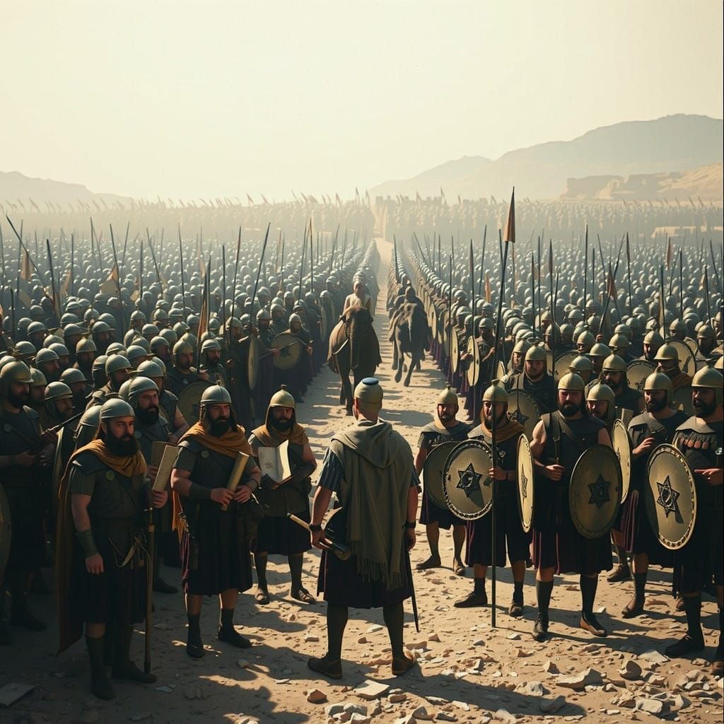 Ancient Warriors Stand Resolute Against Greek Invasion