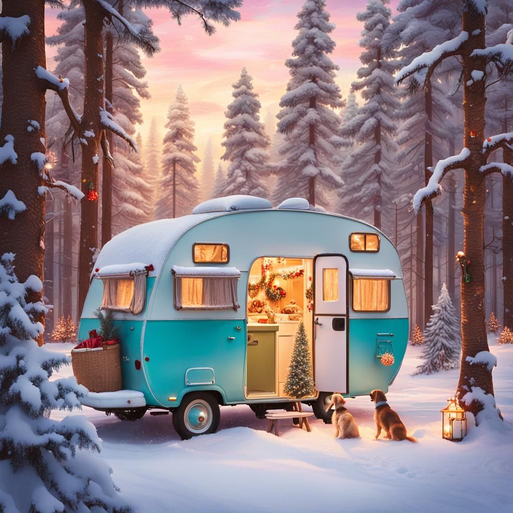 Cozy Winter Wonderland in Pastel Shades