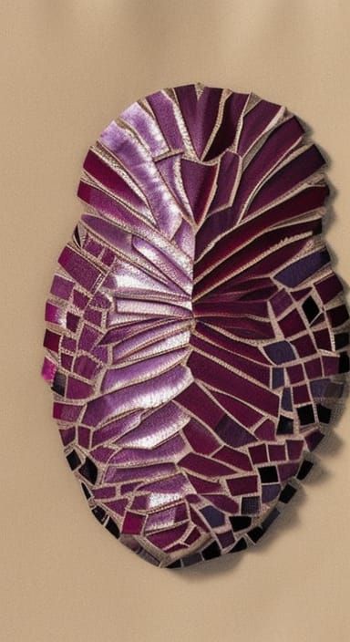 Tissue Paper Mosaic of a Trilobite