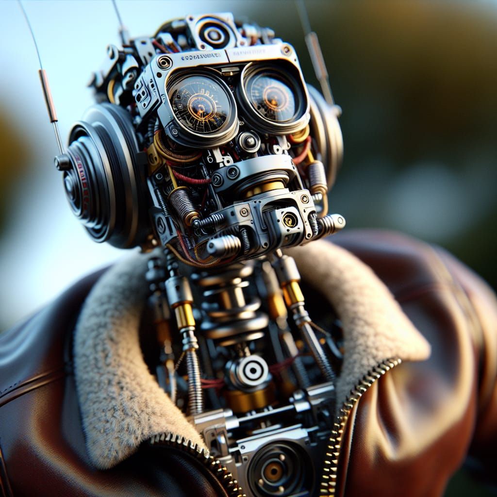 Cybernetic Warrior in Flight