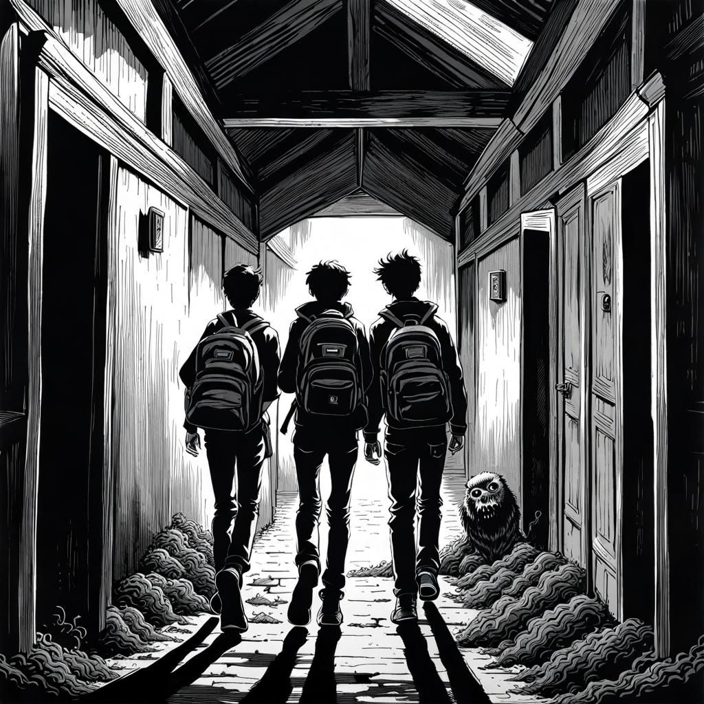 Teenagers Encounter Ramen Monster in Abandoned House