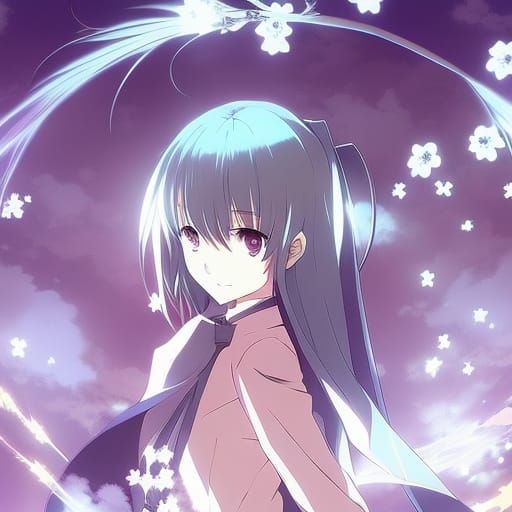 Anime Girl in Japanese Manga Style