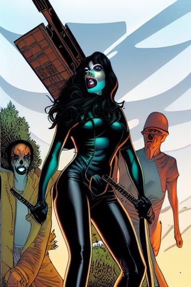 Death of the Endless in Comic Book Art Style