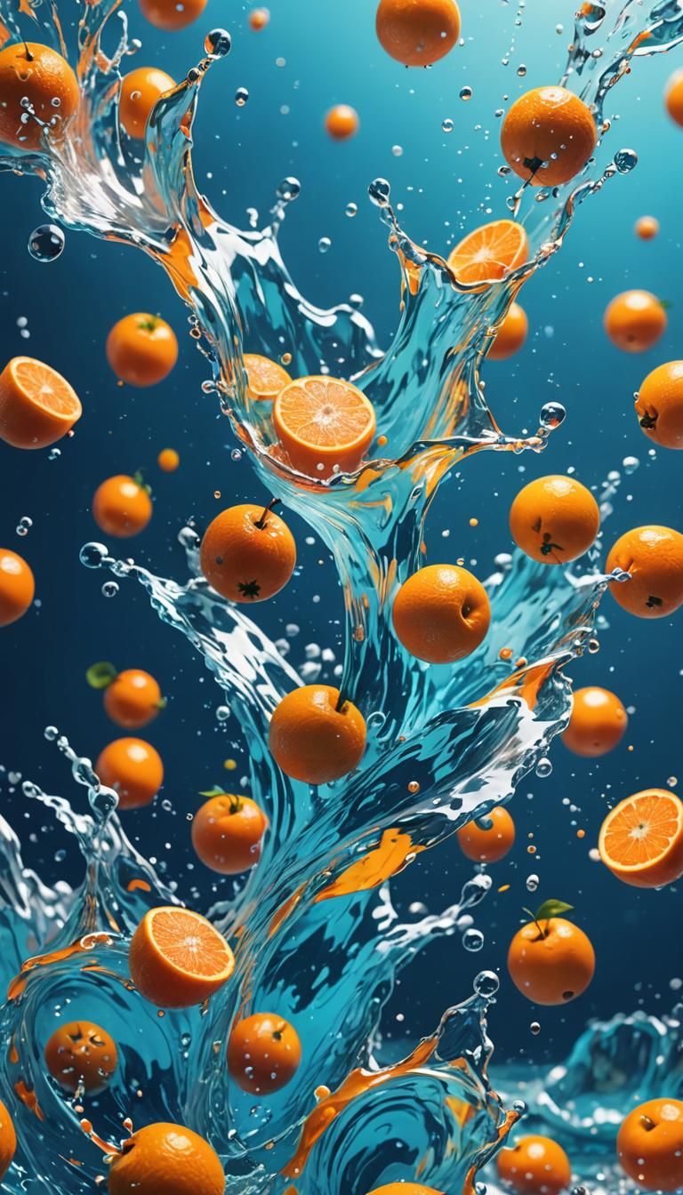 Fantastic Fruit Dissolving in Water, Anime Style