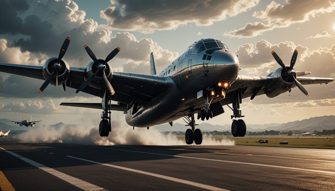 Epic Commercial Airliner Landing in High-Definition