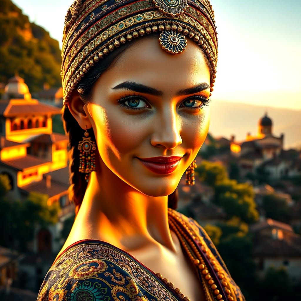Ancient Persian Beauty Captured in Stunning Hyperrealism