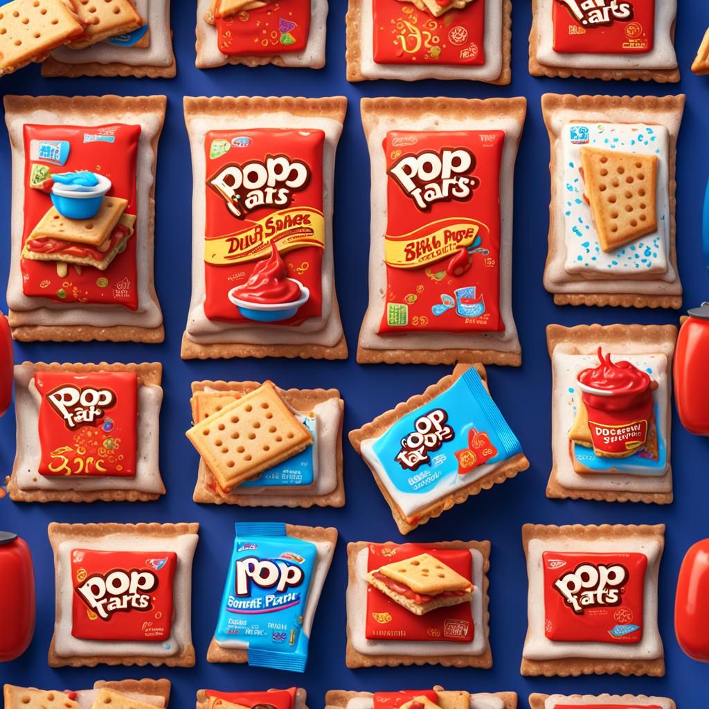 Pop Tarts with Hot Sauce: 3D Digital Art