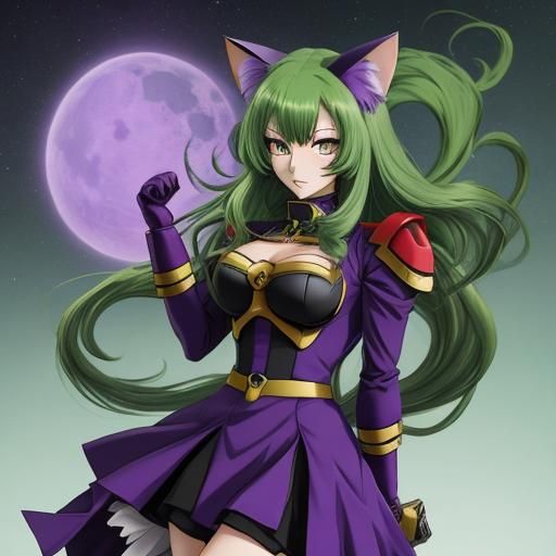 Cat-Girl in Zeon Gundam Style