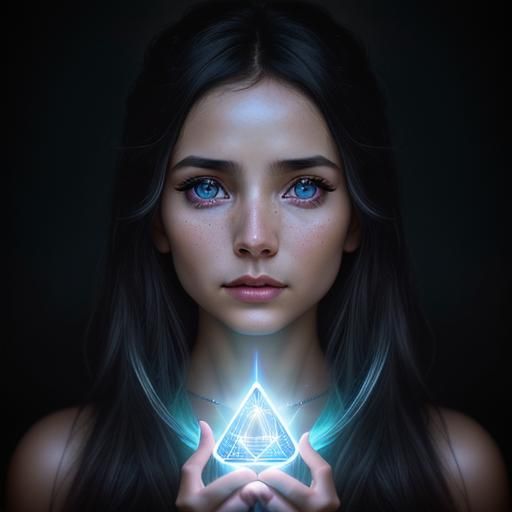 Elemental Angel Reveals Consciousness in Hypnotic Picture