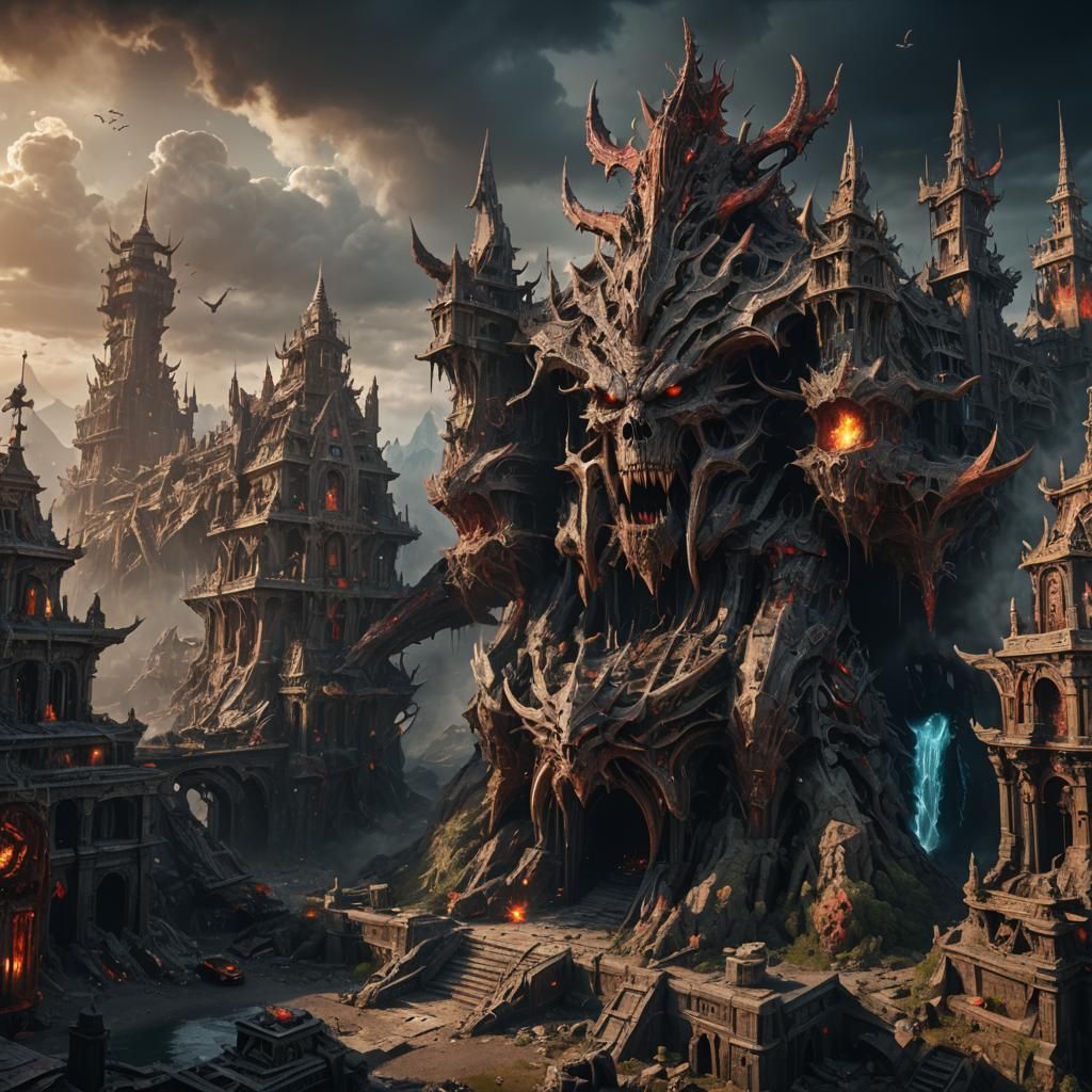 Detailed Matte Painting of Destroyer 666
